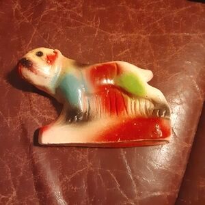 Vintage Carnival Chalkware Dog